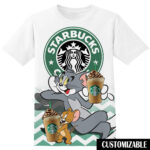 Customized Starbucks Tom And Jerry Shirt