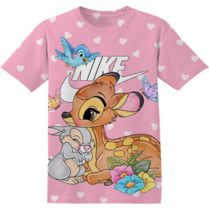 Customized Cartoon Gift Disney Bambi and Thumper Bambi Shirt