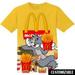 Customized McDonalds Tom And Jerry Shirt