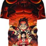 Luffy Awakened Luffy Shirt 3D T-Shirt, Creative One Piece Manga T Shirt