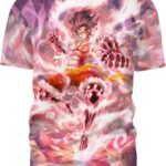 Luffy Snake Man Luffy Shirt 3D T-Shirt, Creative One Piece Manga T Shirt