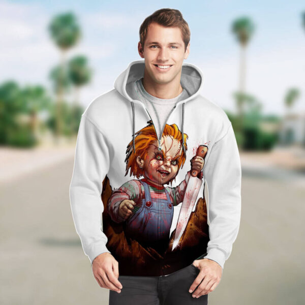 Customized Halloween Gift For Chucky Fan Funny Killer Doll Horror Movie Shirt Chucky Shirt Shirt Hoodie VA