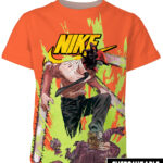 Customized Chainsawman Denji x Brand T-shirt, Manga Anime Fan Shirt