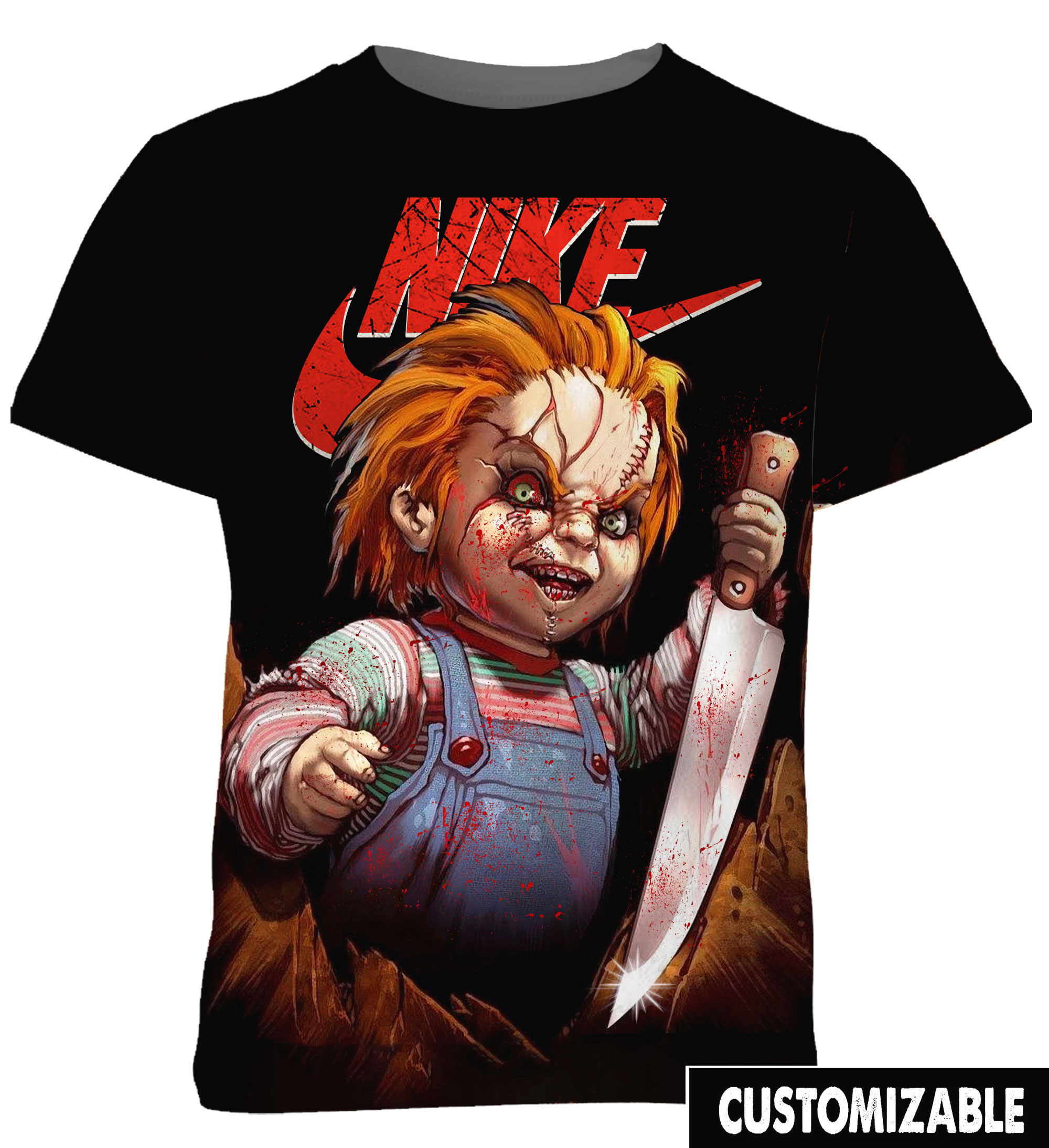 Customized Halloween Gift For Chucky Fan Funny Killer Doll Horror Movie Shirt Chucky Shirt Shirt Hoodie VA