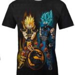 Mortal Kombat x Dragon Ball 3D T-Shirt, Dragon Ball Gift for Admirers