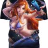 Nami On The Beach 3D T-Shirt, Cute Anime Sexy for Followers