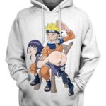 Naruto- Hinata Sculaccia 3D Hoodie, Cute Anime Sexy for Followers