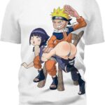 Naruto- Hinata Sculaccia 3D T-Shirt, Cute Anime Sexy for Followers