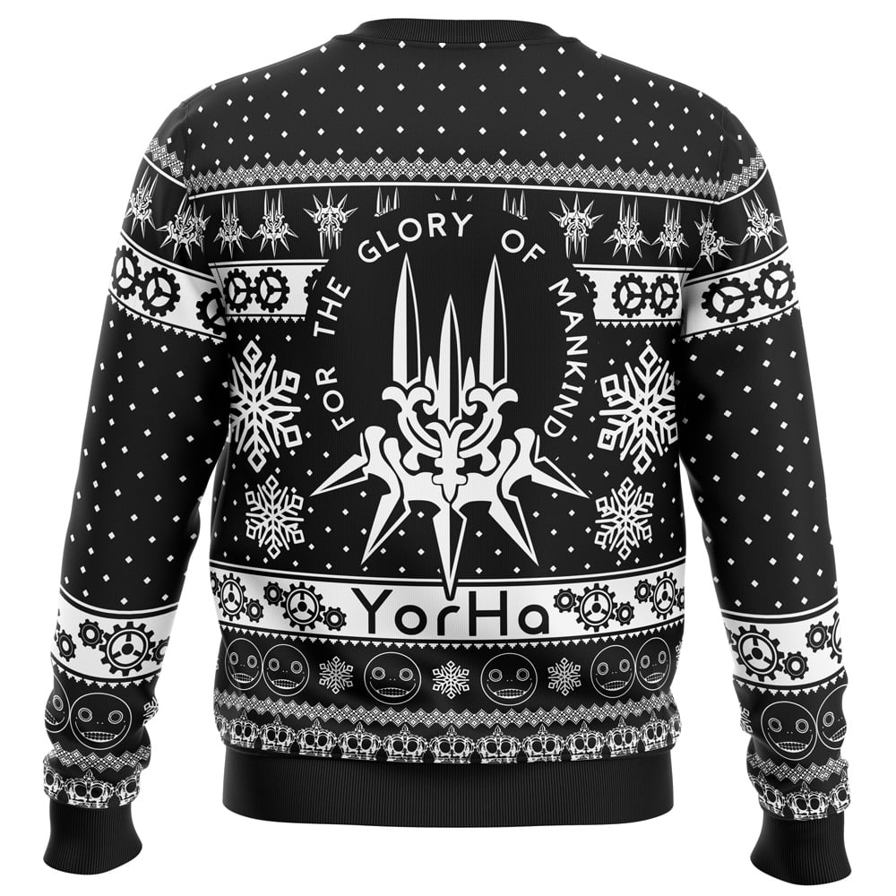 Yorha Nier Automata Ugly Christmas Sweater