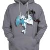 Peaceful Land Night Fury Light Fury & Hiccup 3D Hoodie, How To Train Your Dragon Dragons