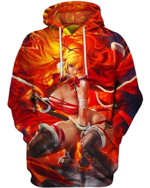 Older Yang Rwby Sexy 3D Hoodie, Cute Anime Sexy for Followers