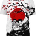 OP Japan Concept 3D T-Shirt, Creative One Piece Manga T Shirt