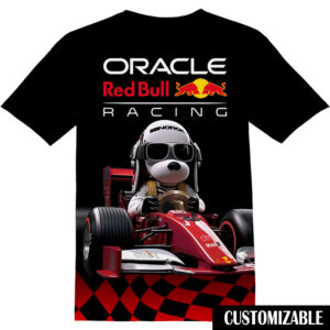 Customized Oracle Red Bull Racing Snoopy Dog Shirt QDH