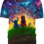 Peaceful Land Lilo and Stitch 3D T-Shirt, Lilo and Stitch Shirts for Fan