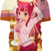 Pink Hair 3D T-Shirt, Hot Anime Character for Lovers
