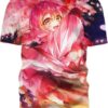 Pink Hair 3D T-Shirt, Hot Anime Character for Lovers