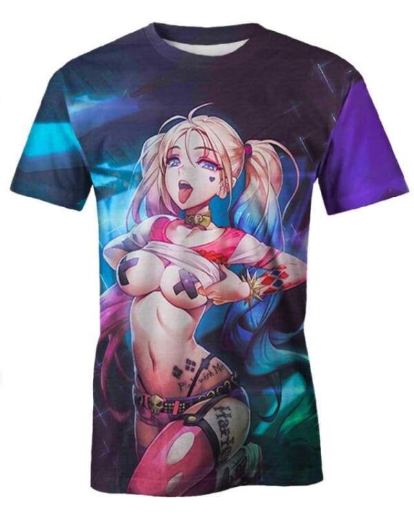 Quinn Sexy Anime 3D T-Shirt, Hot Anime Character for Lovers