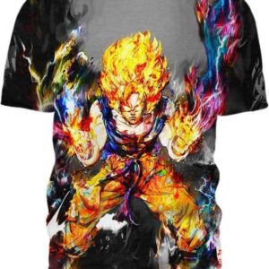 Rage Of Fire 3D T-Shirt, Shirt Dragon Ball Z for Followers