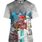 Rick Skull 3D T-Shirt, Rick and Morty Gift