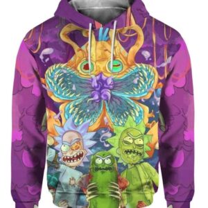 Rick Transform 3D Hoodie, Rick and Morty Gift