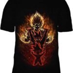 Saiyan Evolution 3D T-Shirt, Shirt Dragon Ball Z for Followers