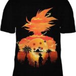 Saiyan Under The Sun 3D T-Shirt, Shirt Dragon Ball Z for Followers