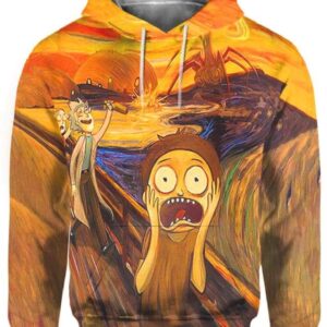 Screaming Morty 3D Hoodie, Rick and Morty Shirt