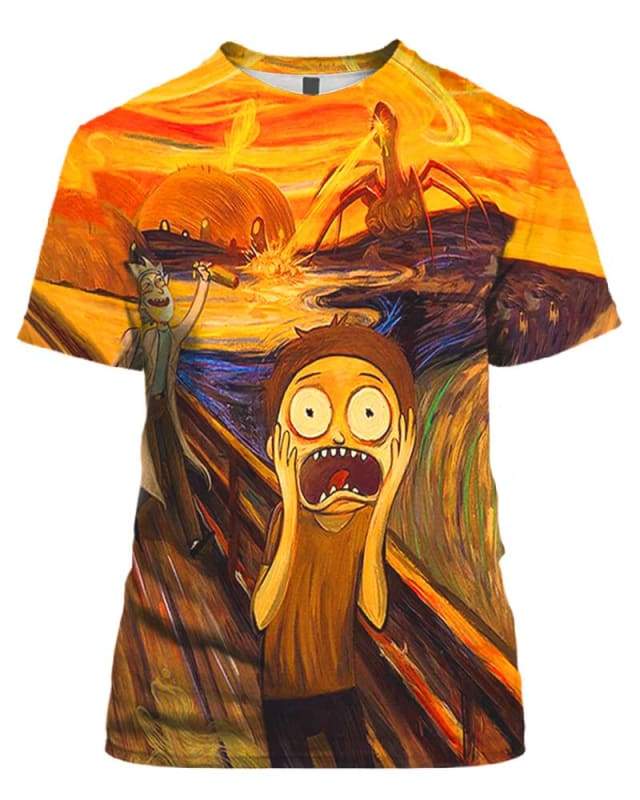 Screaming Morty 3D T-Shirt, Rick and Morty Shirt