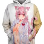 Sexy Cat 3D Hoodie, Cute Anime Sexy for Followers