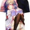 Sexy Cat 3D T-Shirt, Hot Anime Character for Lovers