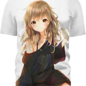 Slim Girl 3D T-Shirt, Hot Anime Character for Lovers