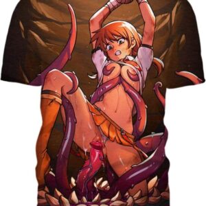 Slimy Tentacle 3D T-Shirt, Hot Anime Character for Lovers
