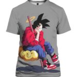 Son-Goku Wear Nike 3D T-Shirt, Shirt Dragon Ball Z for Followers