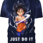 Songoku Just Do It Later 3D T-Shirt, Shirt Dragon Ball Z for Followers