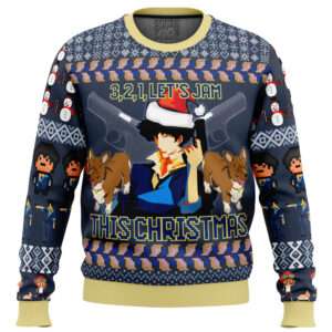 Spike Spiegel Cowboy Bebop Ugly Christmas Sweater