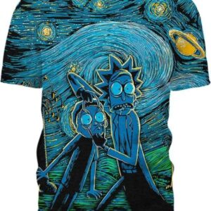 Starry Science 3D T-Shirt, Rick and Morty Shirt
