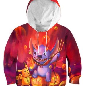 Stitch In Hoodie Toothless 3D Hoodie, Lilo and Stitch Apparel