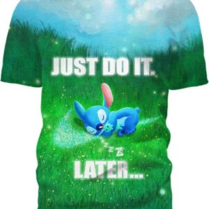 Stitch Just Do It Later 3D T-Shirt, Lilo and Stitch Shirts for Fan