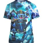 Stitch Toothless Viking 3D T-Shirt, Lilo and Stitch Apparel