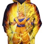 Super Saiyan Goku 3D Hoodie, Shirt Dragon Ball Z for Followers