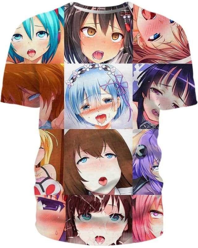 Sweet Blue Eyes 3D T-Shirt, Hot Anime Character for Lovers