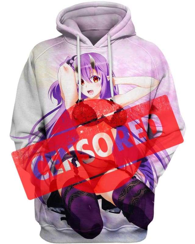 Sweet Purple 3D Hoodie, Hot Anime Character for Lovers