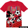 Customized Football FC Barcelona Disney Mickey Shirt