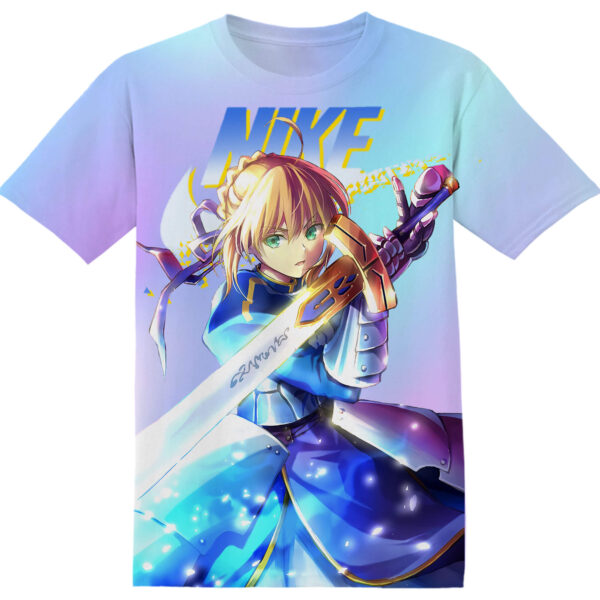 Customized Anime Gift Altria Pendragon Saber From Fate Shirt