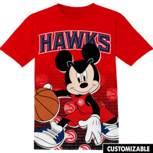 Customized NBA Atlanta Hawks Disney Mickey Shirt