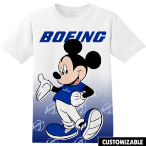 Customized Boeing Disney Mickey Shirt