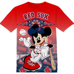 Customized MLB Boston Red Sox Disney Mickey Shirt