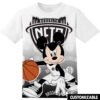 Customized NBA Charlotte Hornets Disney Mickey Shirt