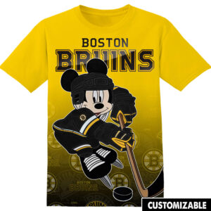 Customized NHL Boston Bruins Mickey Shirt
