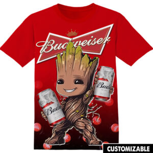 Customized Budweiser Groot Shirt